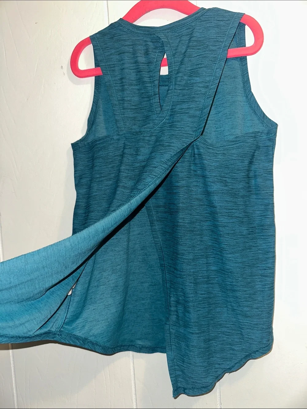 Old Navy Teal Space-Dye Swing Tank Top